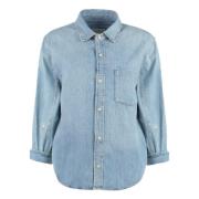 Denim shirt met klassieke kraag Citizens of Humanity , Blue , Dames