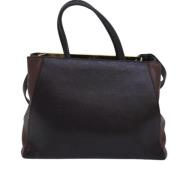 Pre-owned Leather totes Fendi Vintage , Black , Dames