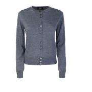 Wollen Cardigan Sweater Lange Mouw Liu Jo , Gray , Dames