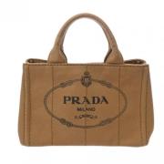 Pre-owned Canvas prada-bags Prada Vintage , Brown , Dames