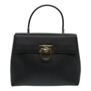 Pre-owned Leather handbags Salvatore Ferragamo Pre-owned , Black , Dam...