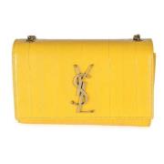 Pre-owned Leather shoulder-bags Yves Saint Laurent Vintage , Yellow , ...