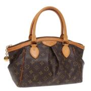 Pre-owned Canvas handbags Louis Vuitton Vintage , Brown , Dames