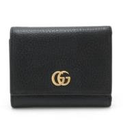 Pre-owned Leather wallets Gucci Vintage , Black , Dames