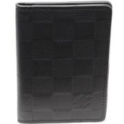 Pre-owned Canvas wallets Louis Vuitton Vintage , Black , Heren