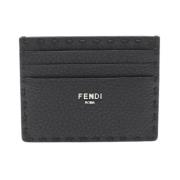 Pre-owned Leather wallets Fendi Vintage , Black , Dames