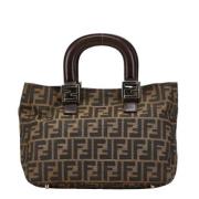 Pre-owned Canvas fendi-bags Fendi Vintage , Brown , Dames