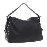 Pre-owned Leather shoulder-bags MCM Pre-owned , Black , Dames