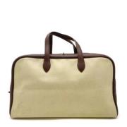 Pre-owned Fabric travel-bags Hermès Vintage , Beige , Dames