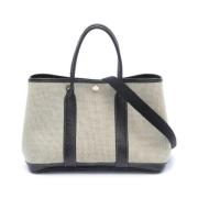 Pre-owned Canvas handbags Hermès Vintage , Beige , Dames