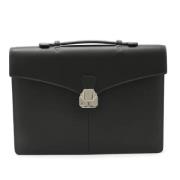 Pre-owned Leather briefcases Dunhill Pre-owned , Black , Heren