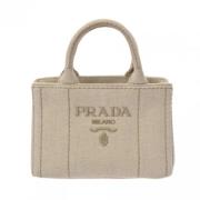 Pre-owned Canvas prada-bags Prada Vintage , White , Dames