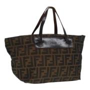 Pre-owned Canvas fendi-bags Fendi Vintage , Brown , Dames