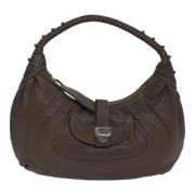 Pre-owned Leather fendi-bags Fendi Vintage , Brown , Dames