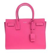 Pre-owned Leather handbags Yves Saint Laurent Vintage , Pink , Dames