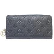 Pre-owned Leather wallets Louis Vuitton Vintage , Blue , Dames