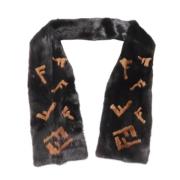 Pre-owned Fabric scarves Fendi Vintage , Brown , Dames