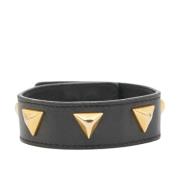 Pre-owned Leather bracelets Yves Saint Laurent Vintage , Black , Dames