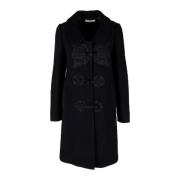 Pre-owned Wool outerwear Prada Vintage , Black , Dames