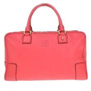 Pre-owned Leather handbags Loewe Pre-owned , Pink , Dames