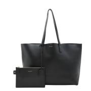 Pre-owned Leather shoulder-bags Yves Saint Laurent Vintage , Black , D...