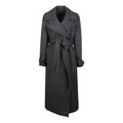 Stijlvolle Calice Coat voor Vrouwen Pinko , Gray , Dames