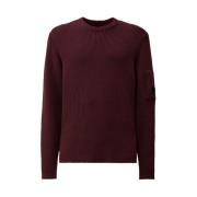 Rib Crew Neck Gebreid in Paars C.p. Company , Purple , Heren