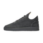 Low Top Suede All Dark Grey Filling Pieces , Gray , Heren