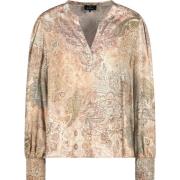 Blouse met Paisley-patroon van EcoVero Monari , Brown , Dames