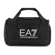 Unisex Technische Stof Logo Tas Wit Emporio Armani EA7 , Black , Unise...