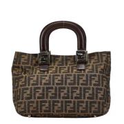 Pre-owned Canvas handbags Fendi Vintage , Brown , Dames