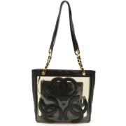 Pre-owned Vinyl chanel-bags Chanel Vintage , Black , Dames