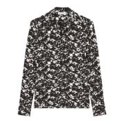 Gewone jersey print blouse Marc O'Polo , Black , Dames