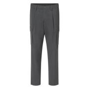 Cargo Style Straight Leg Broek Herno , Gray , Dames