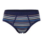 Blauwe katoenen herenslip met veelkleurige strepen Gallo , Multicolor ...