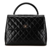 Pre-owned Leather handbags Chanel Vintage , Black , Dames