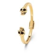 Men's Golden Skull Bangle Nialaya , Yellow , Heren