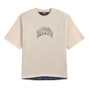 Oversized Unisex Jersey T-Shirt Barrow , Beige , Heren