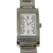 Pre-owned Stainless Steel watches Bvlgari Vintage , White , Dames