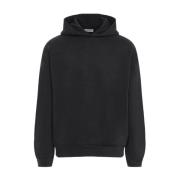 Zwarte Overlappende Hoodie met Print Fear Of God , Black , Heren