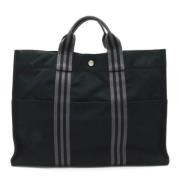 Pre-owned Canvas handbags Hermès Vintage , Black , Dames