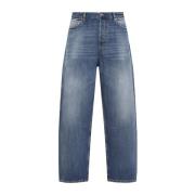 Medium Blauwe Denim Jeans voor Mannen Valentino , Blue , Heren