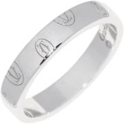 Pre-owned Metal rings Cartier Vintage , White , Dames