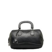 Pre-owned Leather handbags Prada Vintage , Black , Dames