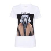 Wit T-shirt voor vrouwen Max Mara , White , Dames