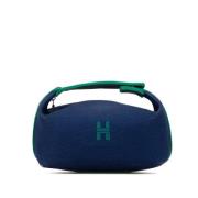 Pre-owned Canvas handbags Hermès Vintage , Blue , Dames