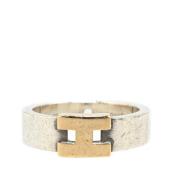 Pre-owned Metal rings Hermès Vintage , Gray , Dames