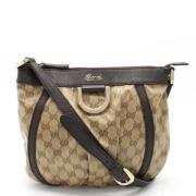 Pre-owned Canvas gucci-bags Gucci Vintage , Beige , Dames