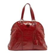 Pre-owned Leather shoulder-bags Yves Saint Laurent Vintage , Red , Dam...