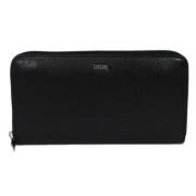 Pre-owned Leather wallets Dior Vintage , Black , Dames